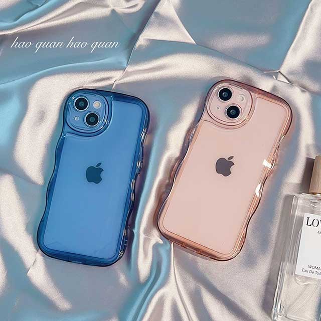 Wavy Clear Case (pink)