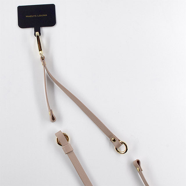 【iPhone15/14/13 ケース】Cross Body Case Duo (beige)