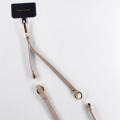 【iPhone15/14/13 ケース】Cross Body Case Duo (beige)