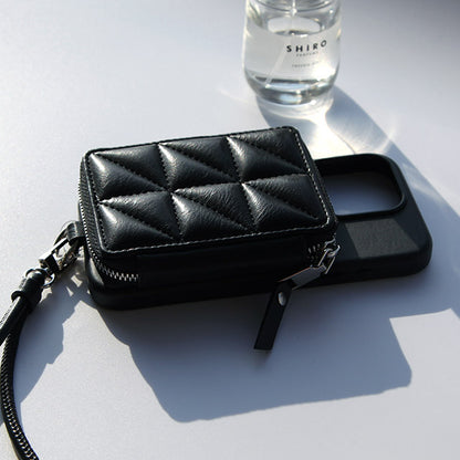 Mag Shoulder Mini Wallet (black)