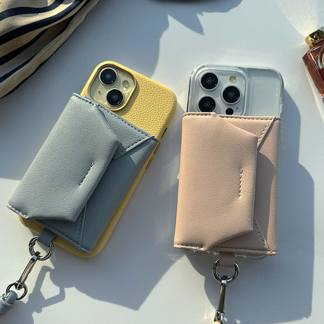Mag Shoulder Card Wallet (pale blue)