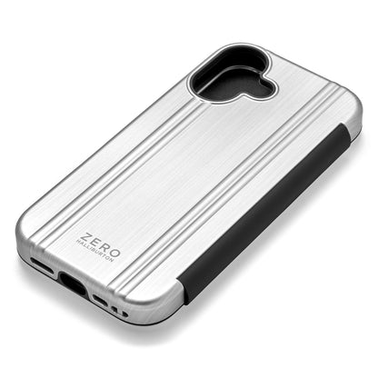 ZERO HALLIBURTON Hybrid Shockproof Flip Case (Matte Silver)