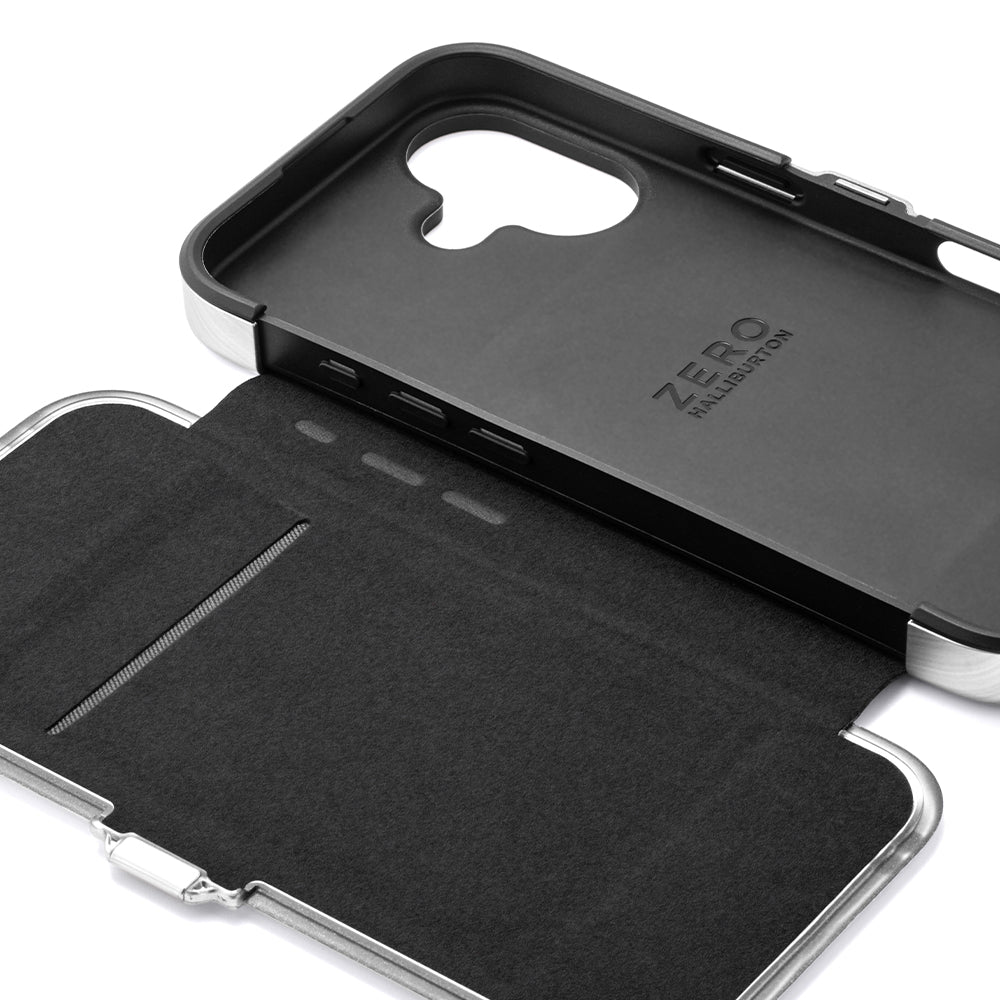 ZERO HALLIBURTON Hybrid Shockproof Flip Case (Black)