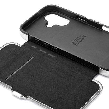 ZERO HALLIBURTON Hybrid Shockproof Flip Case (Black)