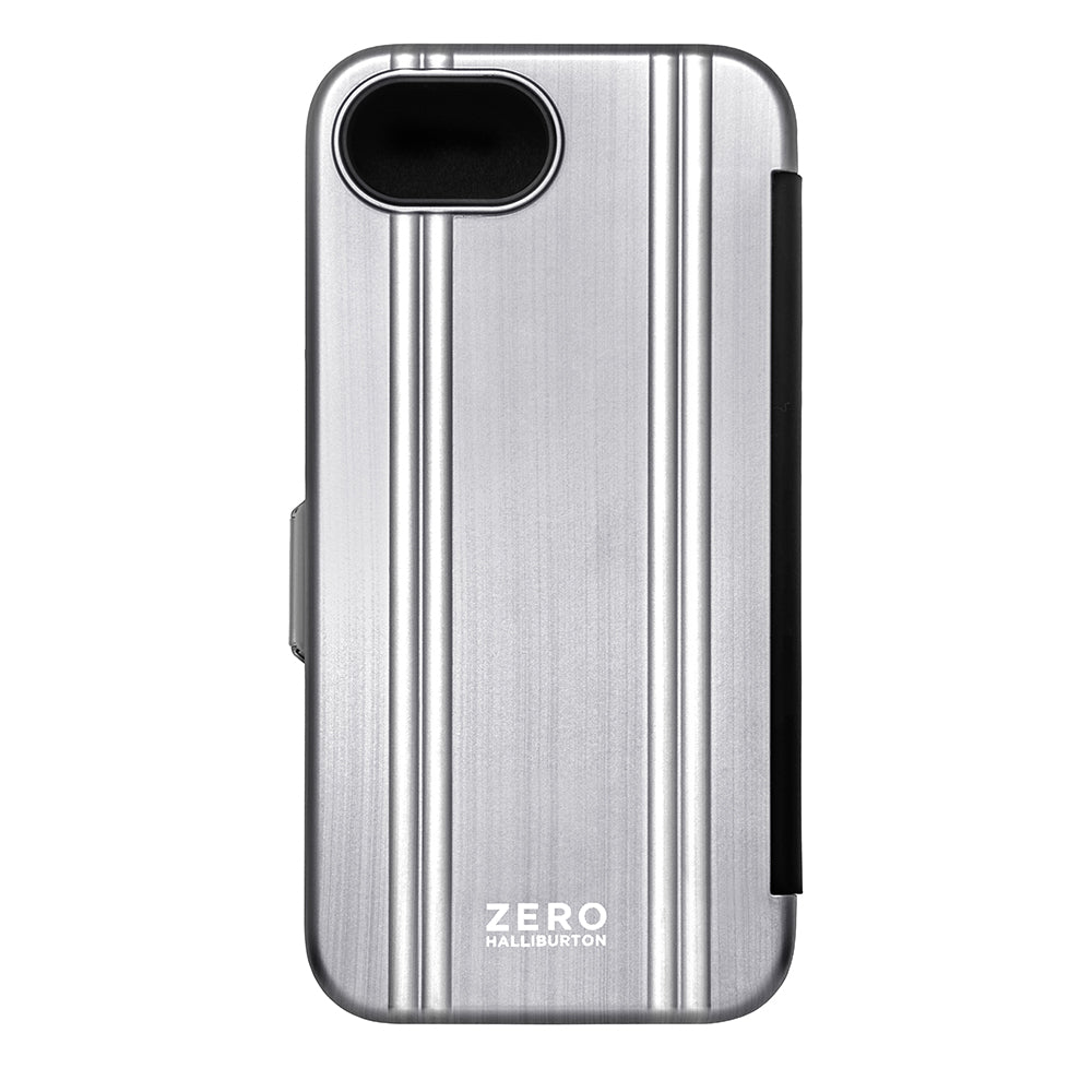 ZERO HALLIBURTON Hybrid Shockproof Flip Case (Matte Silver)