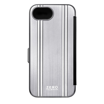 ZERO HALLIBURTON Hybrid Shockproof Flip Case (Matte Silver)