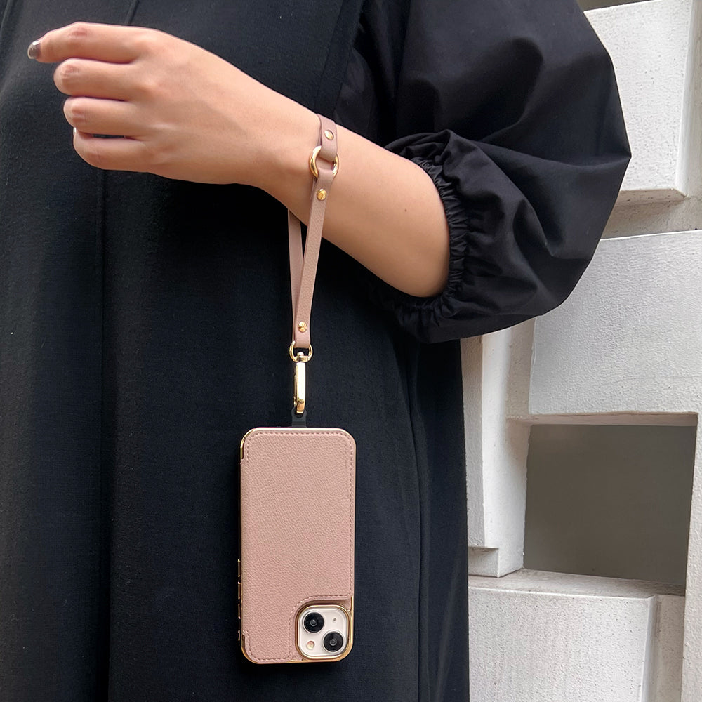 【iPhone15/14/13 ケース】Cross Body Case Duo (beige)