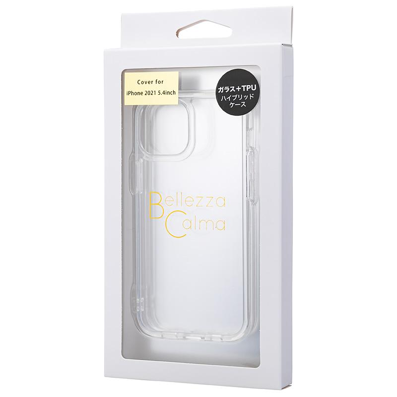 【iPhone13 mini】ガラスハイブリッドケース(クリア)