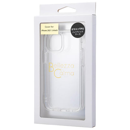 【iPhone13 mini】ガラスハイブリッドケース(クリア)