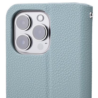 【iPhone13 Pro】スタンド型手帳ケース (ミスティグレー)