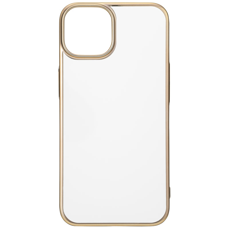 【iPhone14/13】サイドメッキケース (ゴールド)