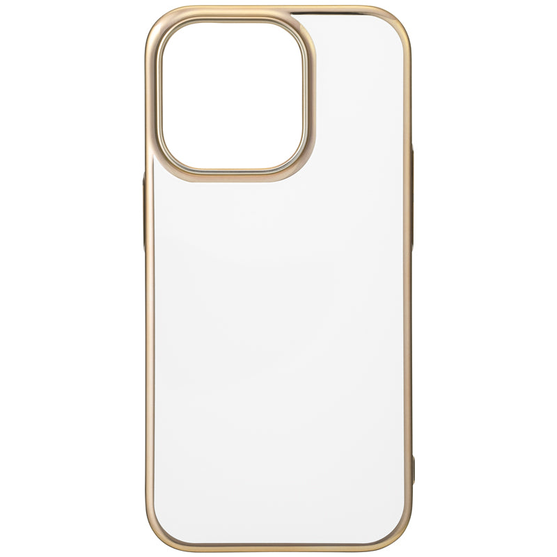 【iPhone13 Pro】サイドメッキケース (ゴールド)