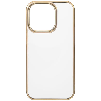 【iPhone13 Pro】サイドメッキケース (ゴールド)