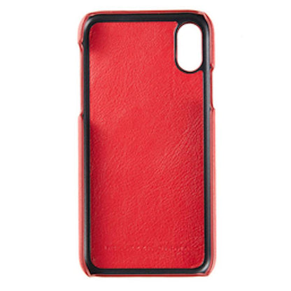【iPhone XS/X】Leather Shell (レッド)
