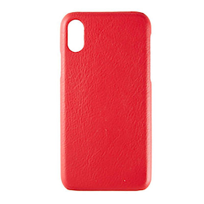 【iPhone XS/X】Leather Shell (レッド)