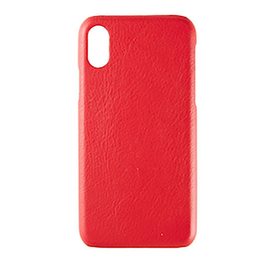 【iPhone XS/X】Leather Shell (レッド)