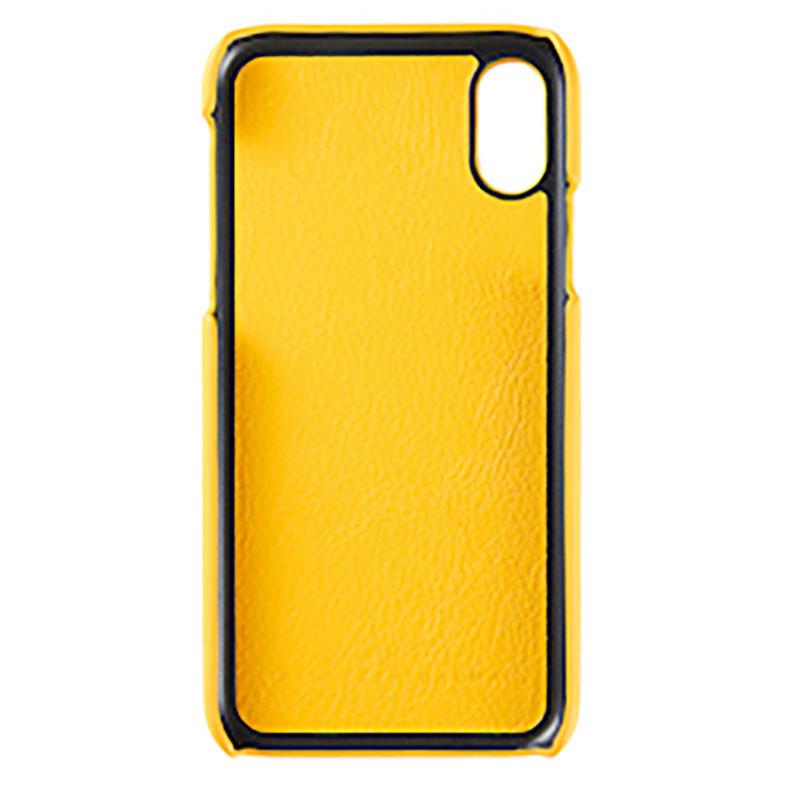 【iPhone XS/X】Leather Shell (イエロー)