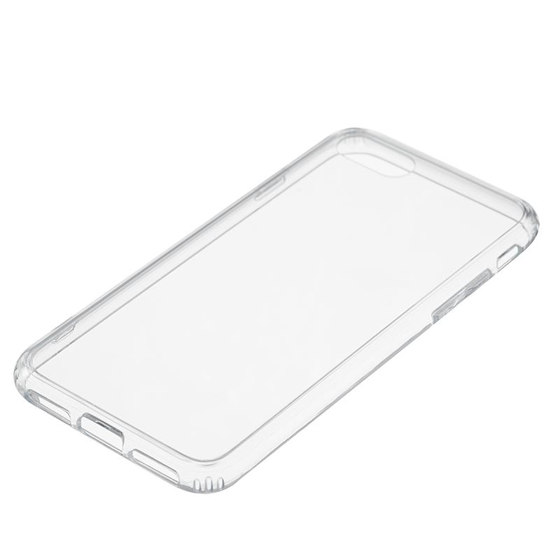 【iPhone SE(第3世代)/SE(第2世代)/8/7】ガラスハイブリッドケース (クリア)