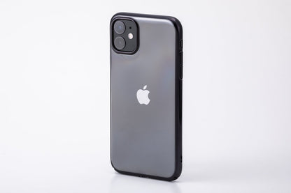 【iPhone11】サイドメッキケース(ブラック)