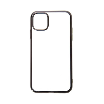 【iPhone11 Pro Max】サイドメッキクリアケース(ブラック)