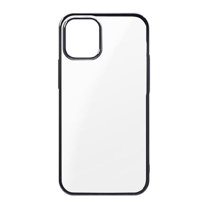 【iPhone12 mini】サイドメッキケース(ブラック)