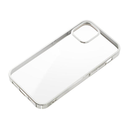 【iPhone12 mini】サイドメッキケース(シルバー)