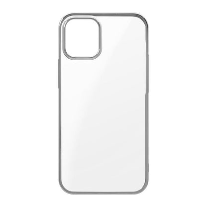 【iPhone12 mini】サイドメッキケース(シルバー)