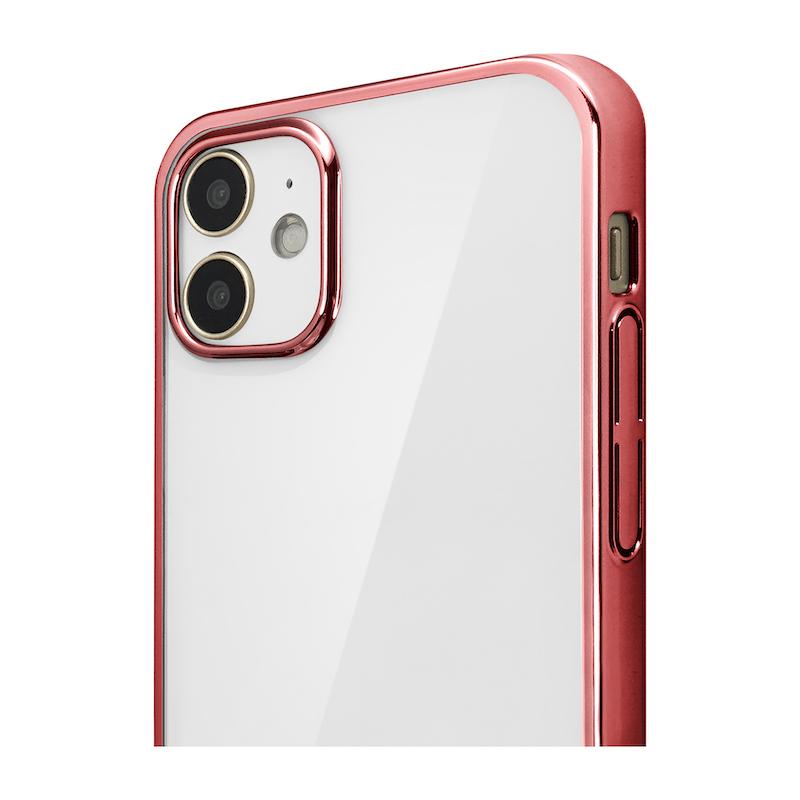 【iPhone12 mini】サイドメッキケース(ローズゴールド)
