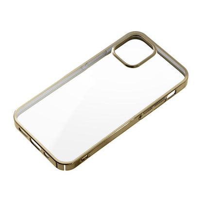 【iPhone12 mini】サイドメッキケース(ゴールド)