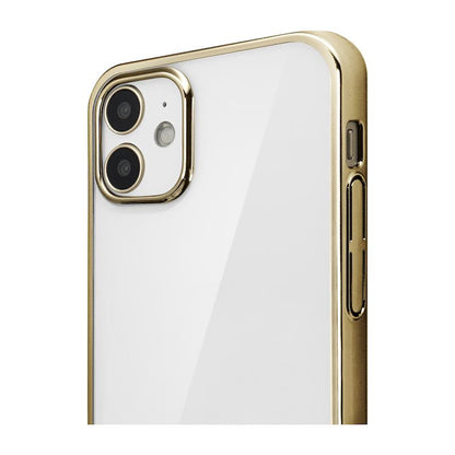 【iPhone12 mini】サイドメッキケース(ゴールド)