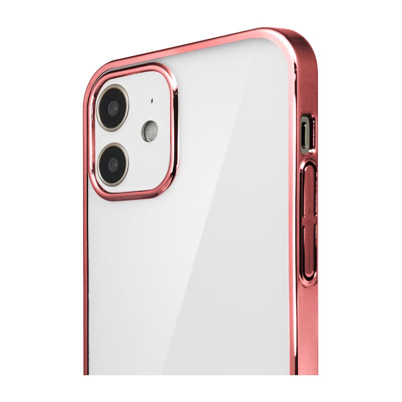 【iPhone12/12 Pro】サイドメッキケース(ローズゴールド)