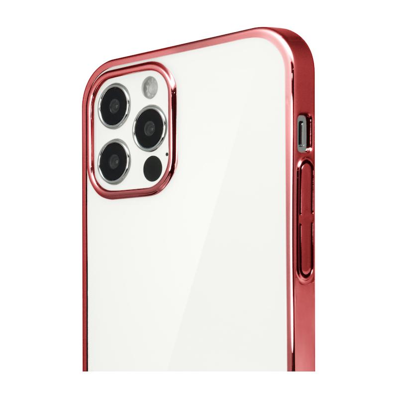【iPhone12/12 Pro】サイドメッキケース(ローズゴールド)