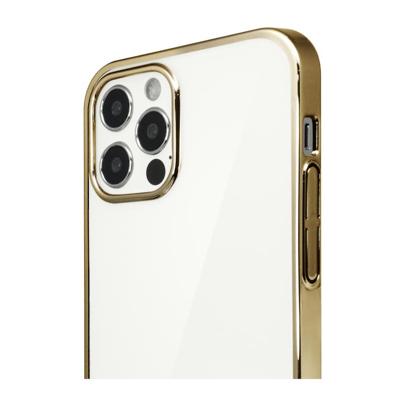 【iPhone12/12 Pro】サイドメッキケース(ゴールド)