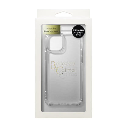 【iPhone12 mini】ガラスハイブリッドケース(クリア)
