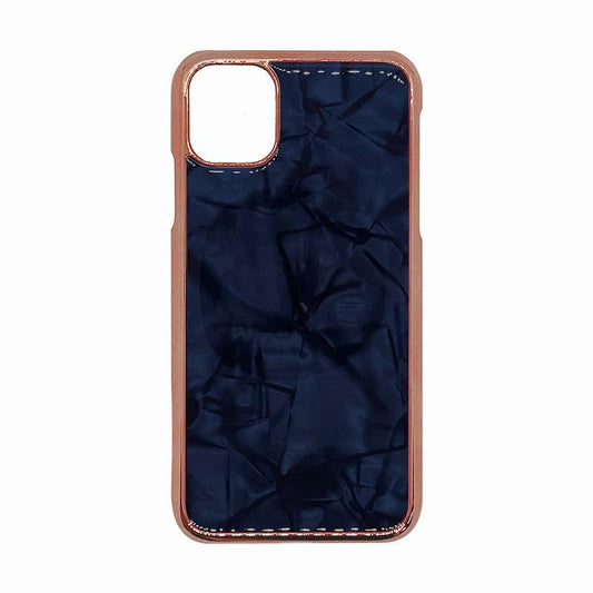 【iPhone11】アセチケース (ネイビー)