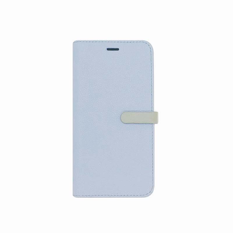 【iPhone11 Pro】2WAY 手帳型ケース(ローズゴールド×ブルー)