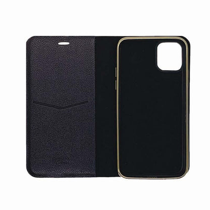 【iPhone11 Pro】2WAY 手帳型ケース(ゴールド×ブラック)