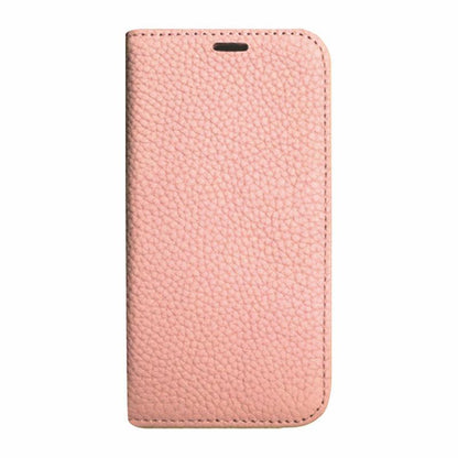 【iPhone12/12 Pro】REAL LEATHER 手帳型ケース(ピンク)