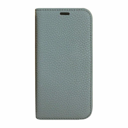 【iPhone12/12 Pro】REAL LEATHER 手帳型ケース(ブルー)