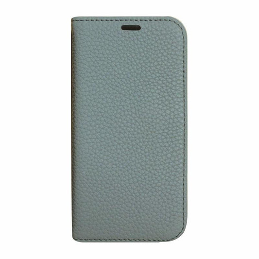 【iPhone12/12 Pro】REAL LEATHER 手帳型ケース(ブルー)