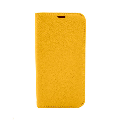 【iPhone13 Pro】REAL LEATHER ケース (イエロー)