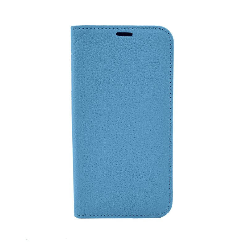 【iPhone13 Pro】REAL LEATHER 手帳ケース (オーシャン)