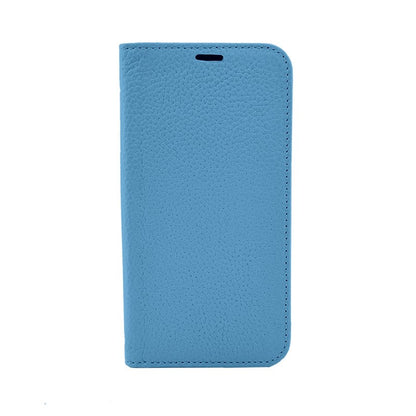 【iPhone13 Pro】REAL LEATHER 手帳ケース (オーシャン)