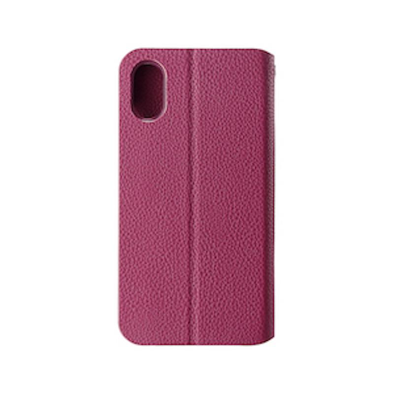 【iPhone XS/X】BOOK型ケース(レッド)