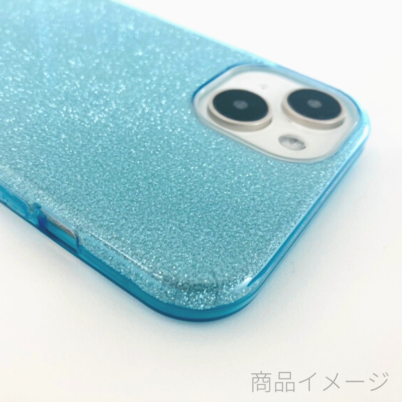 【iPhone13】シャイニーケース (パープル)