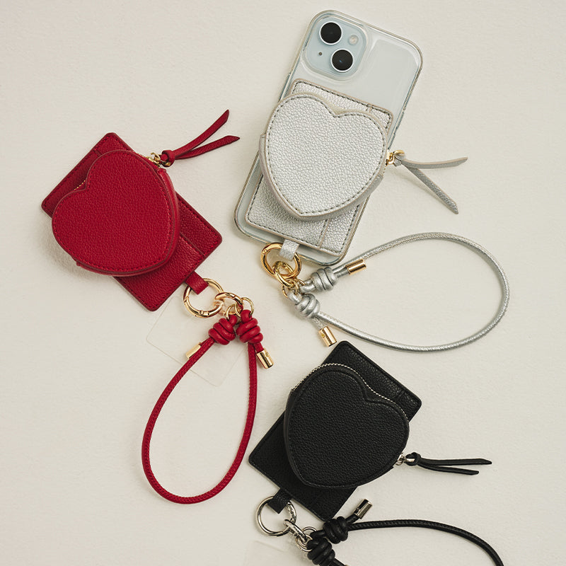 heart charm mag case